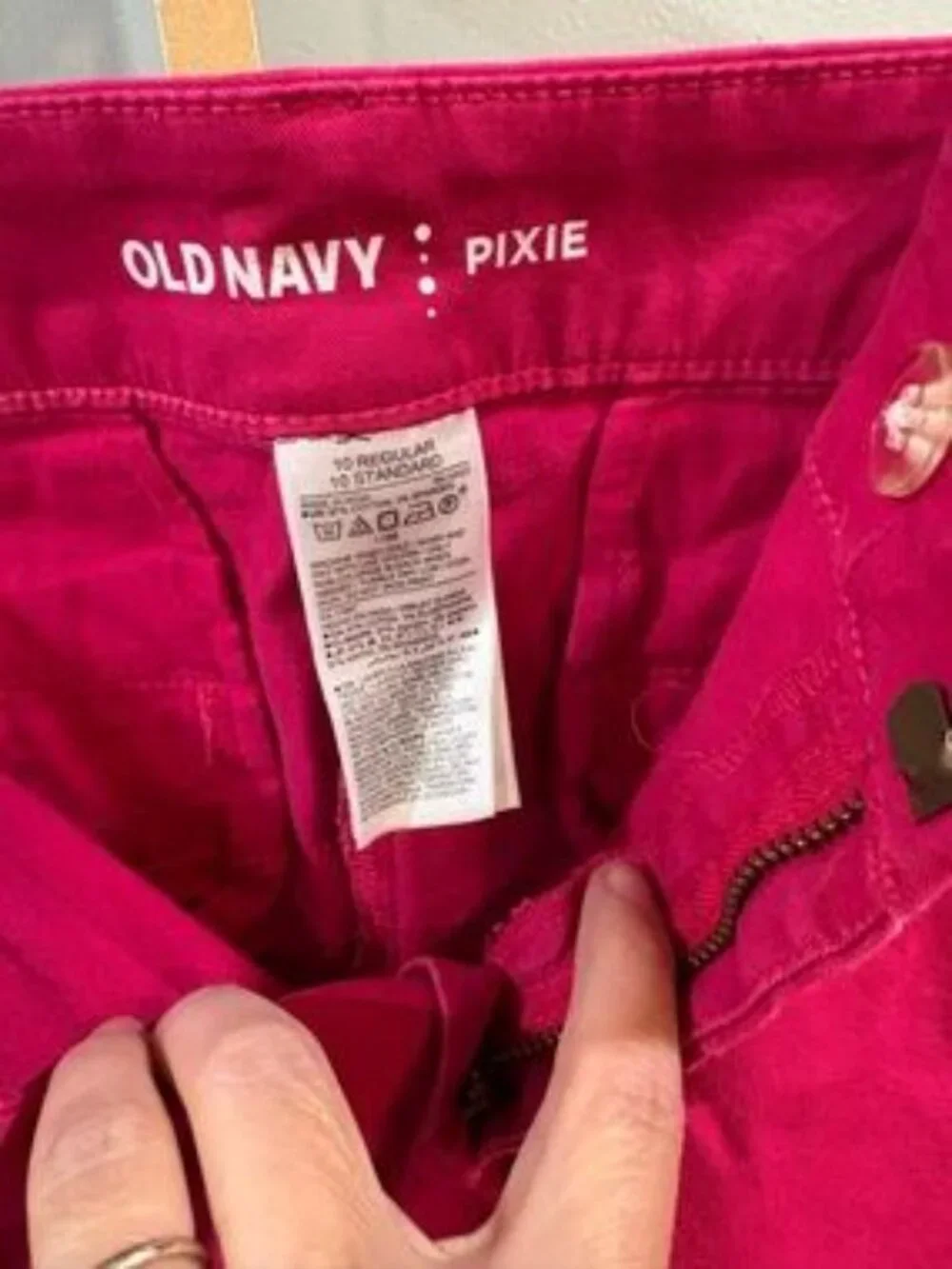 Hot Pink Cotton Bermuda Shorts - Picture 7 of 7